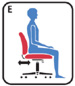 seat depth
                                    Change the depth of the seat to accommodatethe length of your thighs. Keepsyour back in contact with the backrestwhile avoiding pressure behind yourknees.