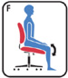 forward seat angle
Allows chair to tilt forward changing theangle of your thighs in relation to thefloor. Helps reduce disc pressure duringforward leaning tasks.